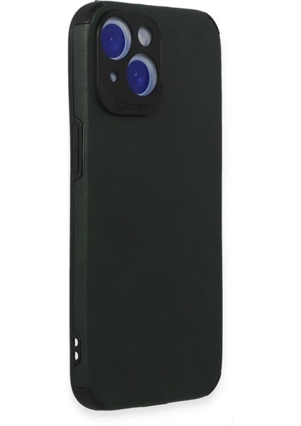 Newface iPhone 15 Kılıf Loop Deri Silikon - Yeşil