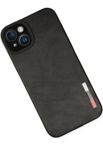 Newface iPhone 14 Plus Kılıf Loop Deri Silikon - Siyah