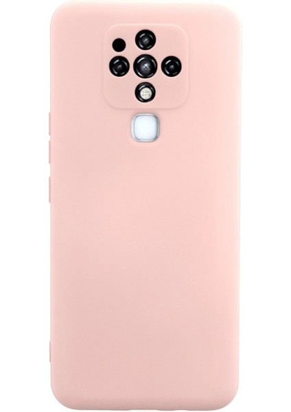 Newface Tecno Camon 16 Kılıf Nano Içi Kadife Silikon - Pudra