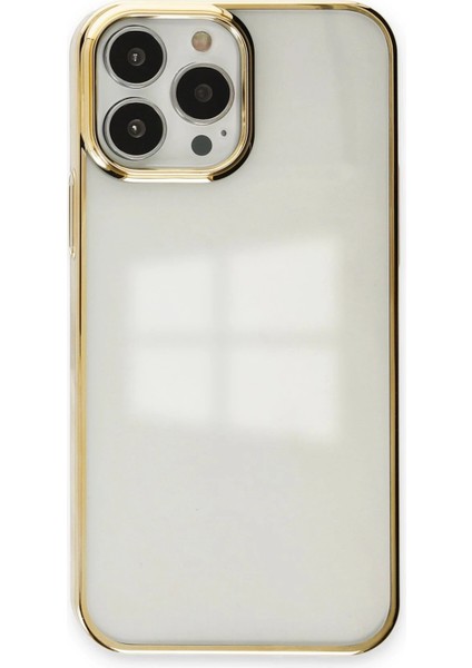 Newface iPhone 13 Pro Max Kılıf Element Silikon - Gold