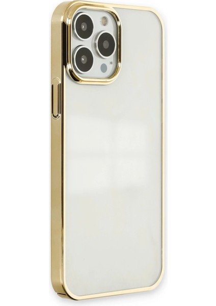 Newface iPhone 13 Pro Max Kılıf Element Silikon - Gold