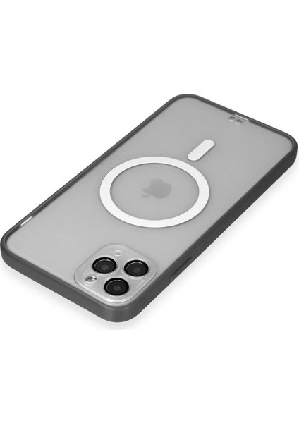 Newface iPhone 11 Pro Max Kılıf Grand Magneticsafe Kapak - Siyah