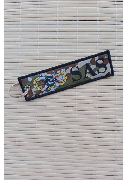 Elite Sas Navy Eod Yazili Nakis Islemeli Bez Anahtarlik 1 Adet
