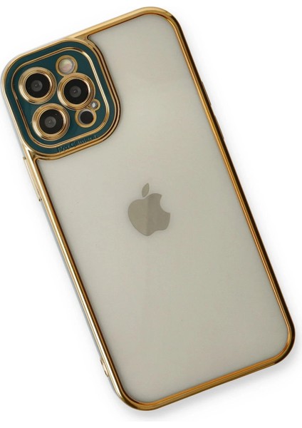 Newface iPhone 12 Pro Kılıf Liva Lens Silikon - Yeşil modelleri