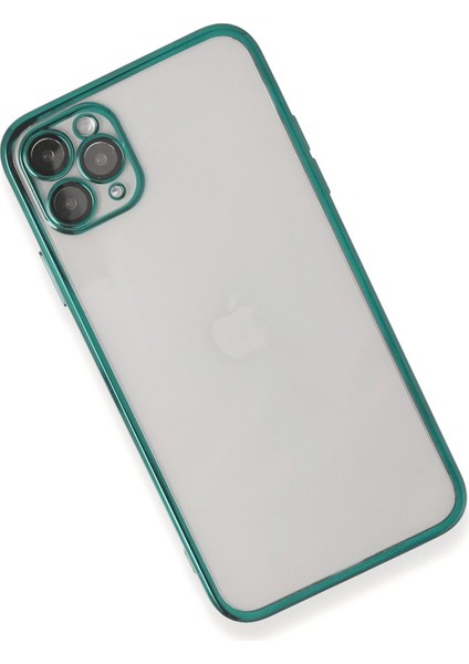 Newface iPhone 11 Pro Kılıf Razer Lensli Silikon - Yeşil