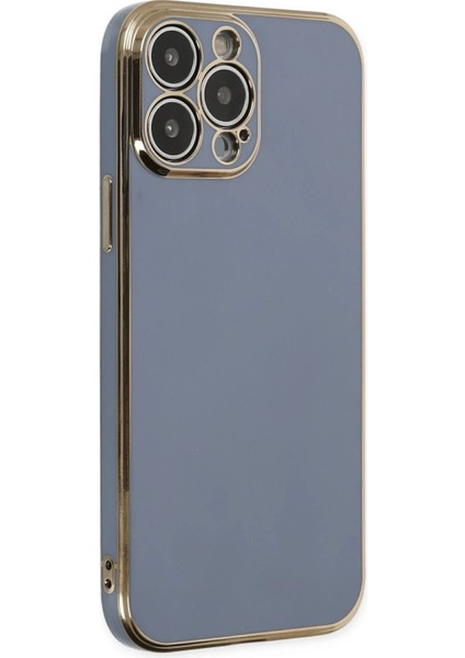 Newface iPhone 15 Pro Max Kılıf Volet Silikon - Mavi