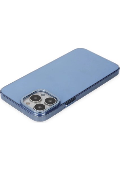 Newface iPhone 14 Pro Kılıf Anka Pc Sert Metal Kapak - Mavi