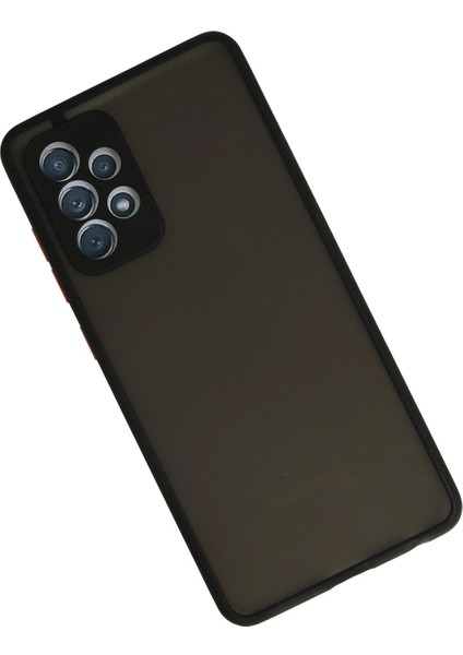 Newface Samsung Galaxy A72 Kılıf Montreal Silikon Kapak - Siyah