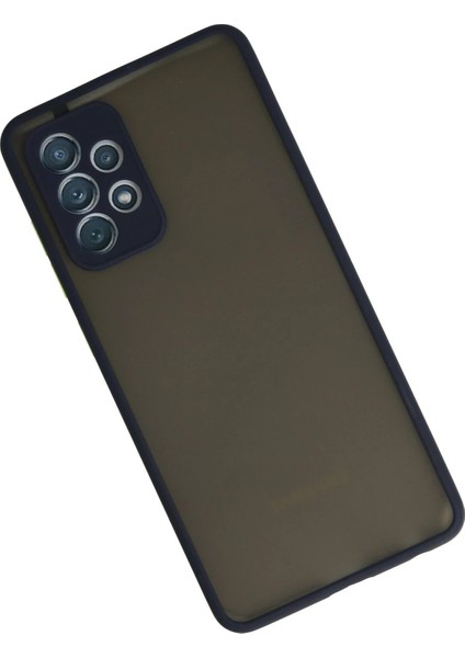 Newface Samsung Galaxy A72 Kılıf Montreal Silikon Kapak - Lacivert
