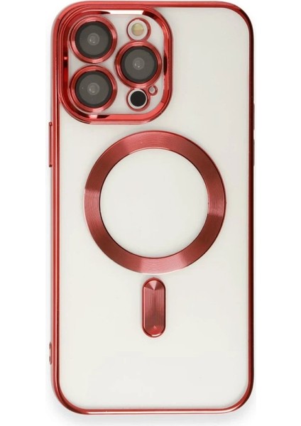 Newface iPhone 14 Pro Max Kılıf Kross Magneticsafe Kapak - Kırmızı