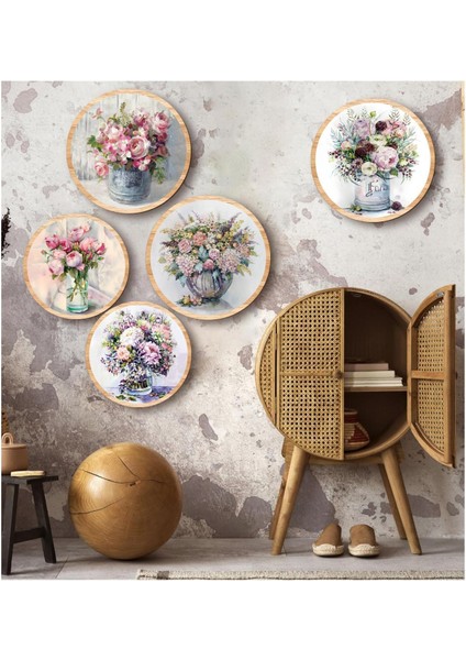 Elite Dekorize Mdf 5 Parça Çerçeve Görünümlü Tablo Set 5008 1 Adet