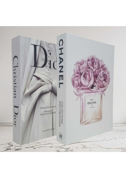 Elite 2'li Dekoratif Kitap Görünümlü Kutu Gelinlik & Parfum Temalı 1 Adet