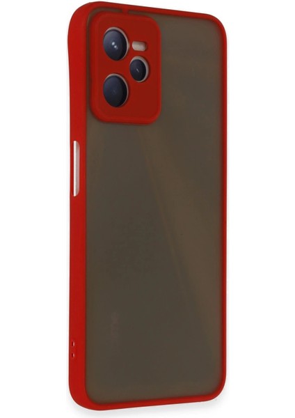 Newface Realme C35 Kılıf Montreal Silikon Kapak - Kırmızı fiyatları