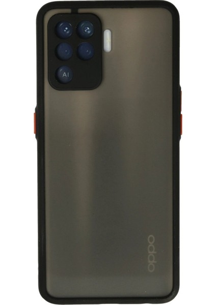 Newface Oppo Reno 5 Lite Kılıf Montreal Silikon Kapak - Siyah