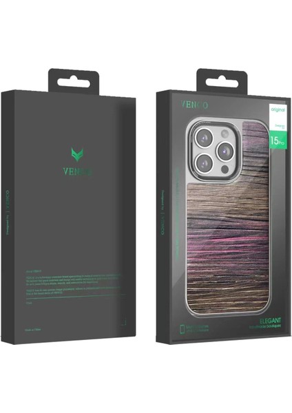 Venco iPhone 14 Pro Wave Kapak - Kahverengi