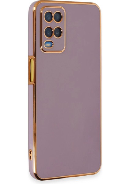 Newface Oppo A54 4g Kılıf Volet Silikon - Mor