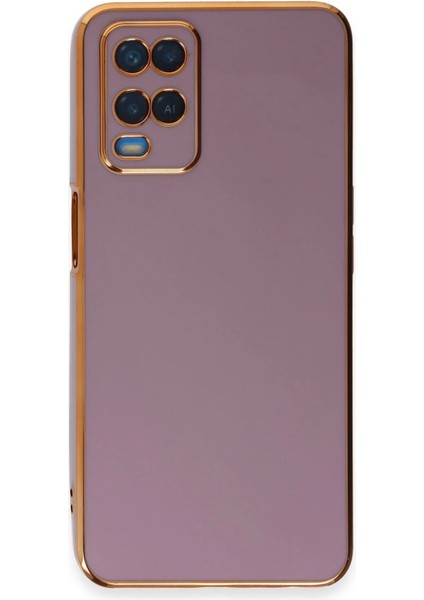 Newface Oppo A54 4g Kılıf Volet Silikon - Mor