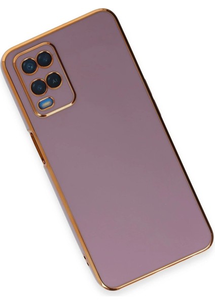 Newface Oppo A54 4g Kılıf Volet Silikon - Mor