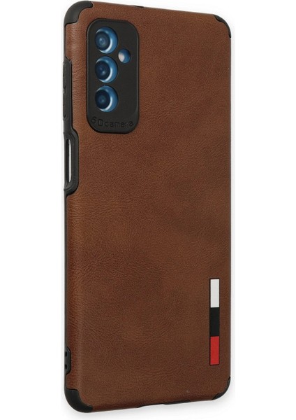 Newface Samsung Galaxy M52 5g Kılıf Loop Deri Silikon - Kahverengi fiyatları