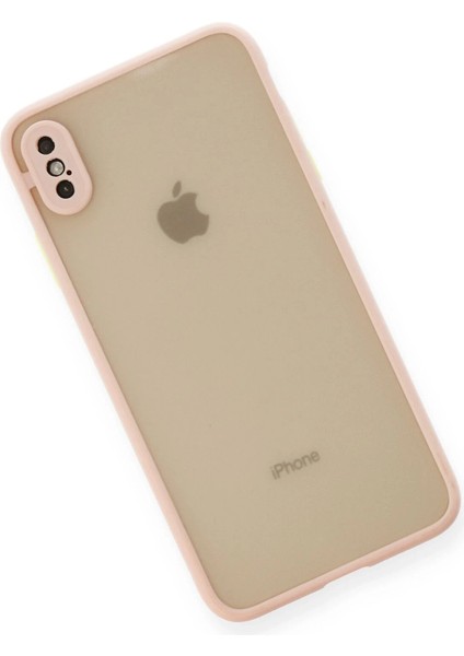Newface iPhone Xs Max Kılıf Montreal Silikon Kapak - Pembe