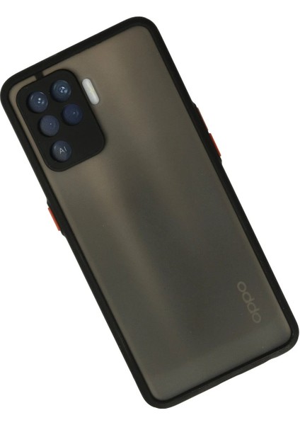 Newface Oppo Reno 5 Lite Kılıf Montreal Silikon Kapak - Siyah