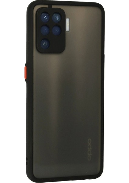 Newface Oppo Reno 5 Lite Kılıf Montreal Silikon Kapak - Siyah