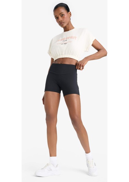 Defactofit Crop Bisiklet Yaka Slogan Baskılı Sporcu Kısa Kollu TIŞÖRT D9034AX25SP fiyatları