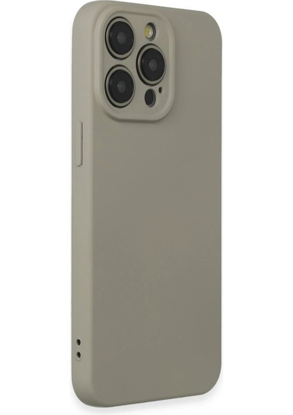 Newface iPhone 15 Pro Max Kılıf Nano Içi Kadife Silikon - Beyaz Titanyum fiyatları