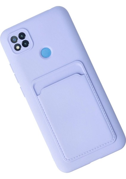 Newface Xiaomi Redmi 9c Kılıf Kelvin Kartvizitli Silikon - Lila