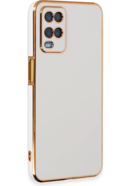 Newface Oppo A54 4g Kılıf Volet Silikon - Beyaz
