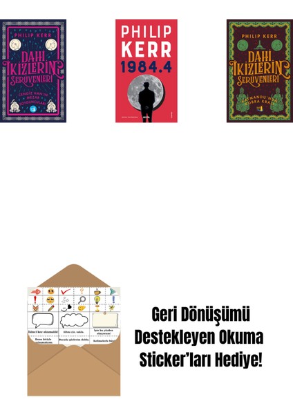 Dahi Ikizlerin Serüvenleri - Cengiz Han’ın Mezar Soyguncuları + 1984.4 + Dahi Ikizlerin Serüvenleri - Katmandu'nun Kobra Kralı + Okuma Sticker'ları