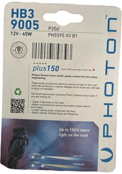 Hb3 9005 12V65W Xtreme Vision Ampul fiyatları