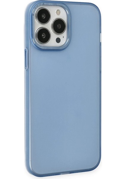 Newface iPhone 14 Pro Max Kılıf Modos Metal Kapak - Mavi