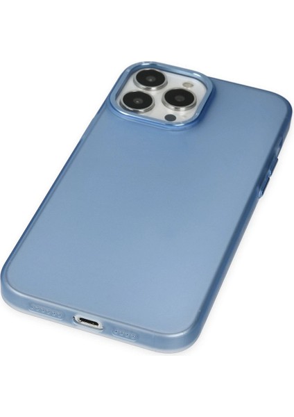Newface iPhone 14 Pro Max Kılıf Modos Metal Kapak - Mavi