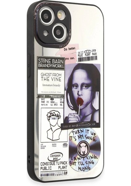 Newface iPhone 15 Kılıf Mirror Desenli Kapak - Mirror - 2