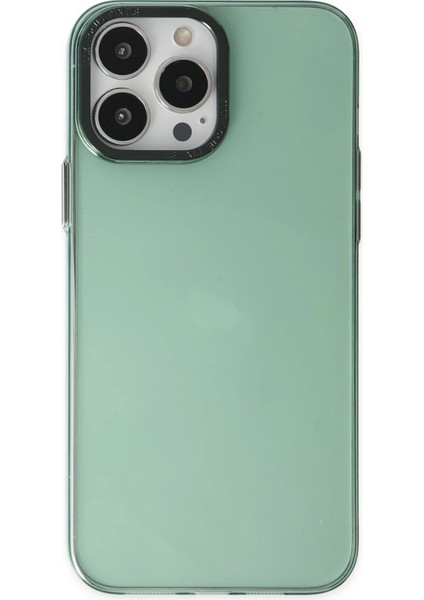 Newface iPhone 13 Pro Max Kılıf Anka Pc Sert Metal Kapak - Yeşil