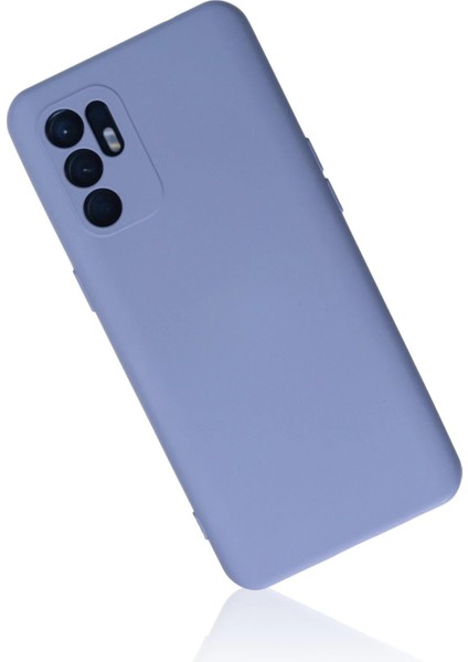 Newface Oppo Reno 6 Kılıf Nano Içi Kadife Silikon - Lila fiyatları