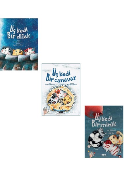 Sara Şahinkanat Üç Kedi Seti (3 Kitap)