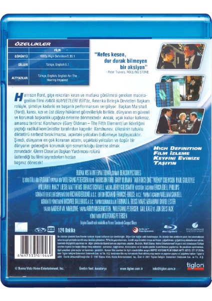 Hava Kuvvetleri Bir (Air Force One) Blu-Ray