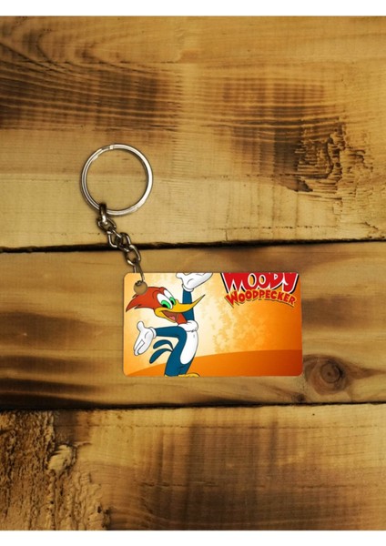 Elite Woody Woodpecker Ağaç Kakan Çizgi Film Doksanlar Ince Metal Anahtarlık 1 Adet