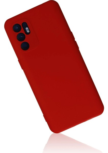 Newface Oppo Reno 6 Kılıf Nano Içi Kadife Silikon - Kırmızı fiyatları
