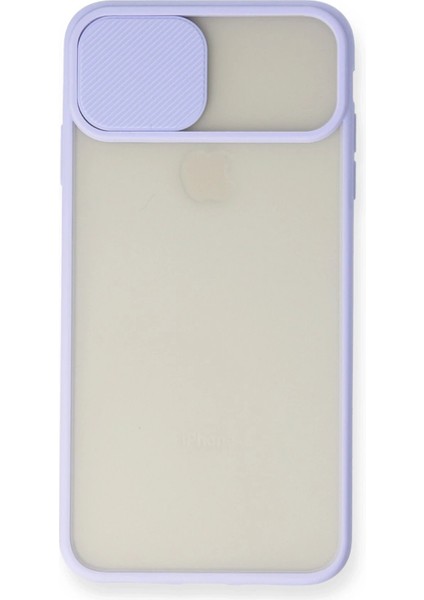 Newface iPhone Xs Max Kılıf Palm Buzlu Kamera Sürgülü Silikon - Lila fiyatları