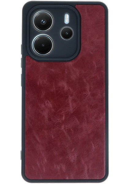 Newface Xiaomi Redmi Note 14 4g Kılıf Aras Deri Kapak - Bordo fiyatları