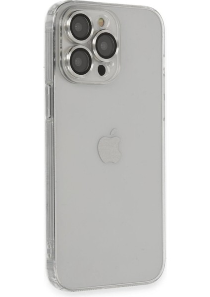 Newface iPhone 13 Pro Max Kılıf Luko Lens Silikon - Gümüş