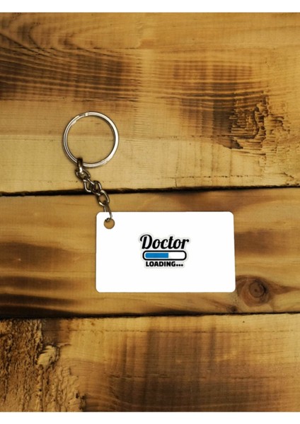 Elite Tıp Okuyanlara Sevgiliye Doktor Yükleniyor Sticker Ince Metal Anahtarlık 1 Adet