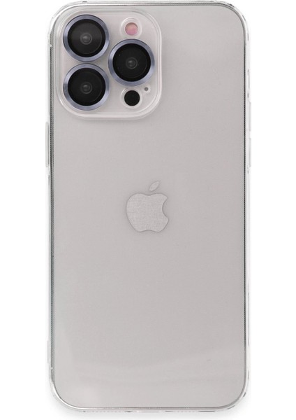 Newface iPhone 13 Pro Max Kılıf Luko Lens Silikon - Sierra Blue