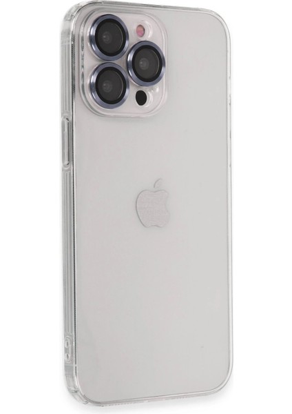 Newface iPhone 13 Pro Max Kılıf Luko Lens Silikon - Sierra Blue
