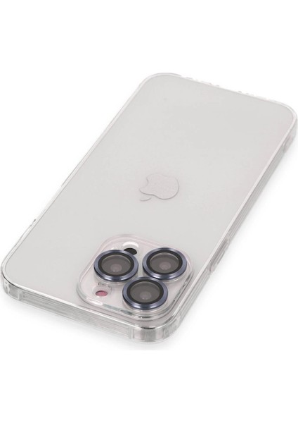 Newface iPhone 13 Pro Max Kılıf Luko Lens Silikon - Sierra Blue