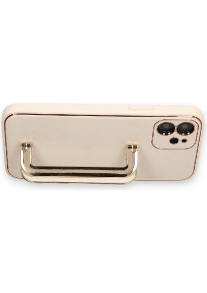 Newface iPhone 12 Kılıf Coco Elit Kapak - Gold