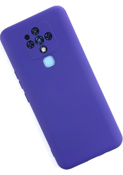 Newface Tecno Camon 16 Kılıf Nano Içi Kadife Silikon - Mor